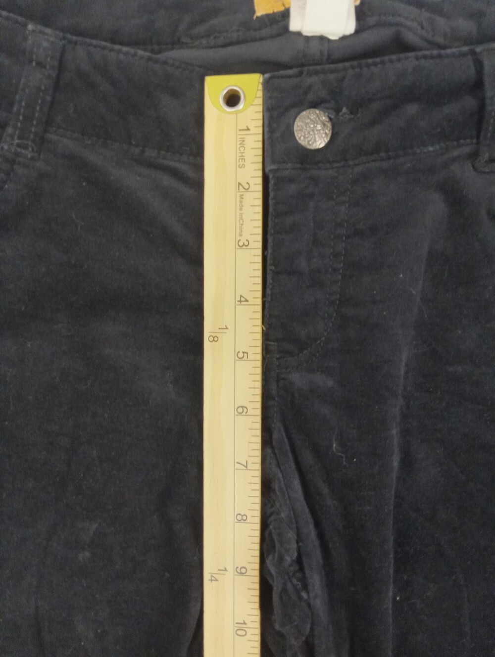 Mudd Women's Black Corduroy Straihgt Jeans Size 11 - Picture 9 of 11